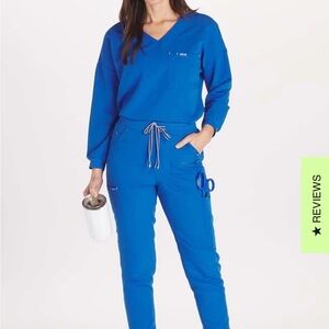 Dolan Women's Vibrant Blue Scrub Top